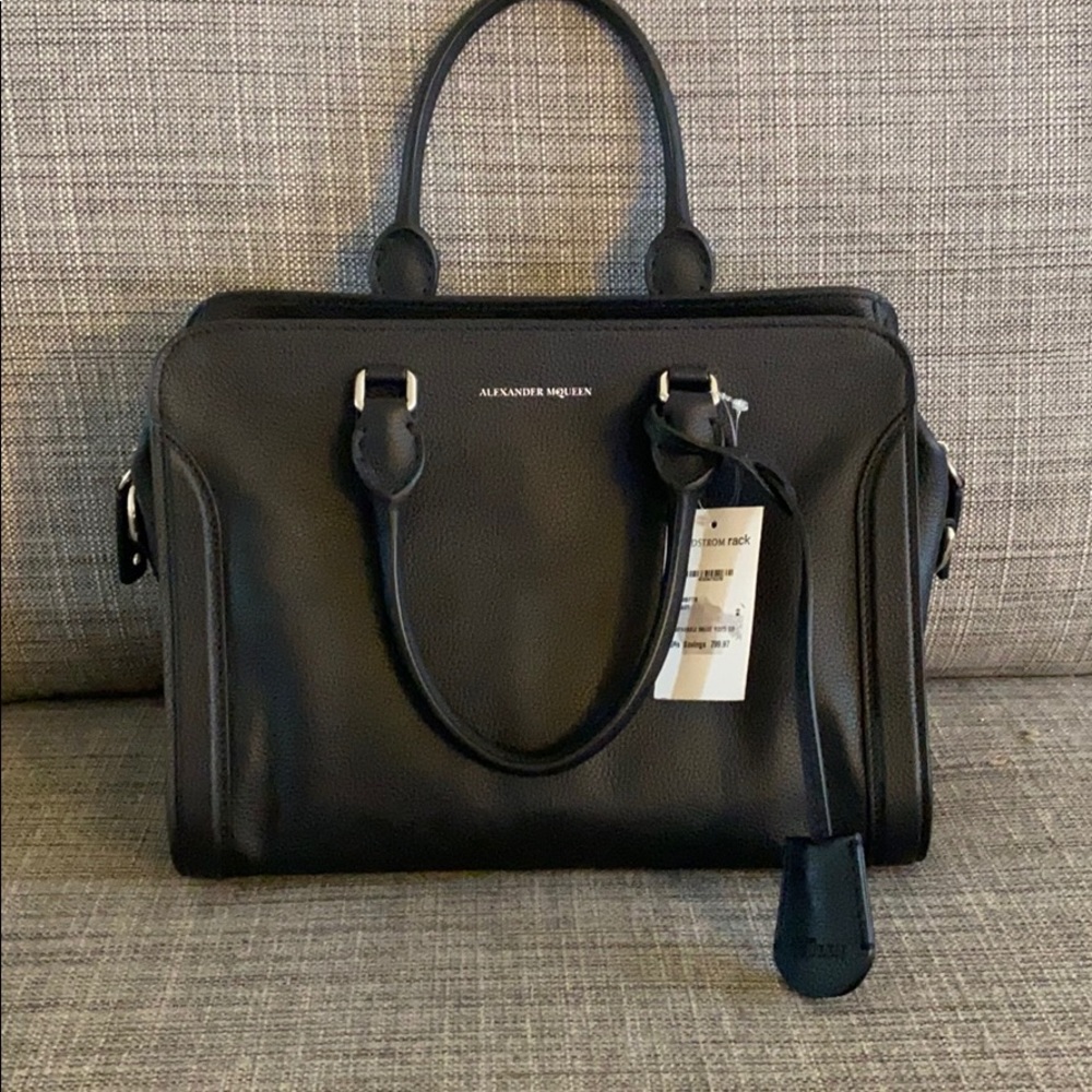 Alexander McQueen Leather Black Bag